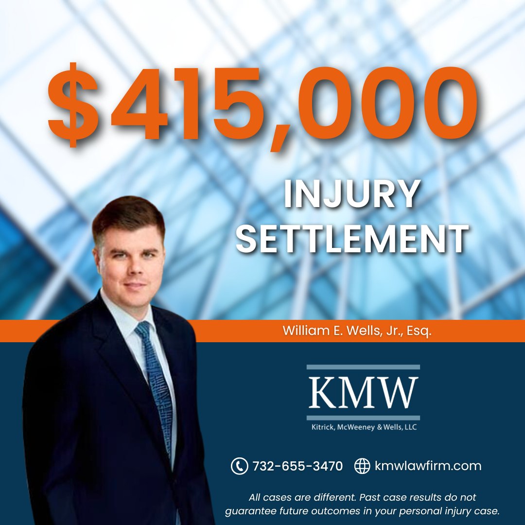 Trust Kitrick, McWeeney & Wells, LLC to effectively handle your injury claim. Contact our firm today to schedule a free consultation.

#KitrickMcWeeneyWells #KMWLawFirm #NewJerseyLawyers #Attorneys #InjuryLawFirm