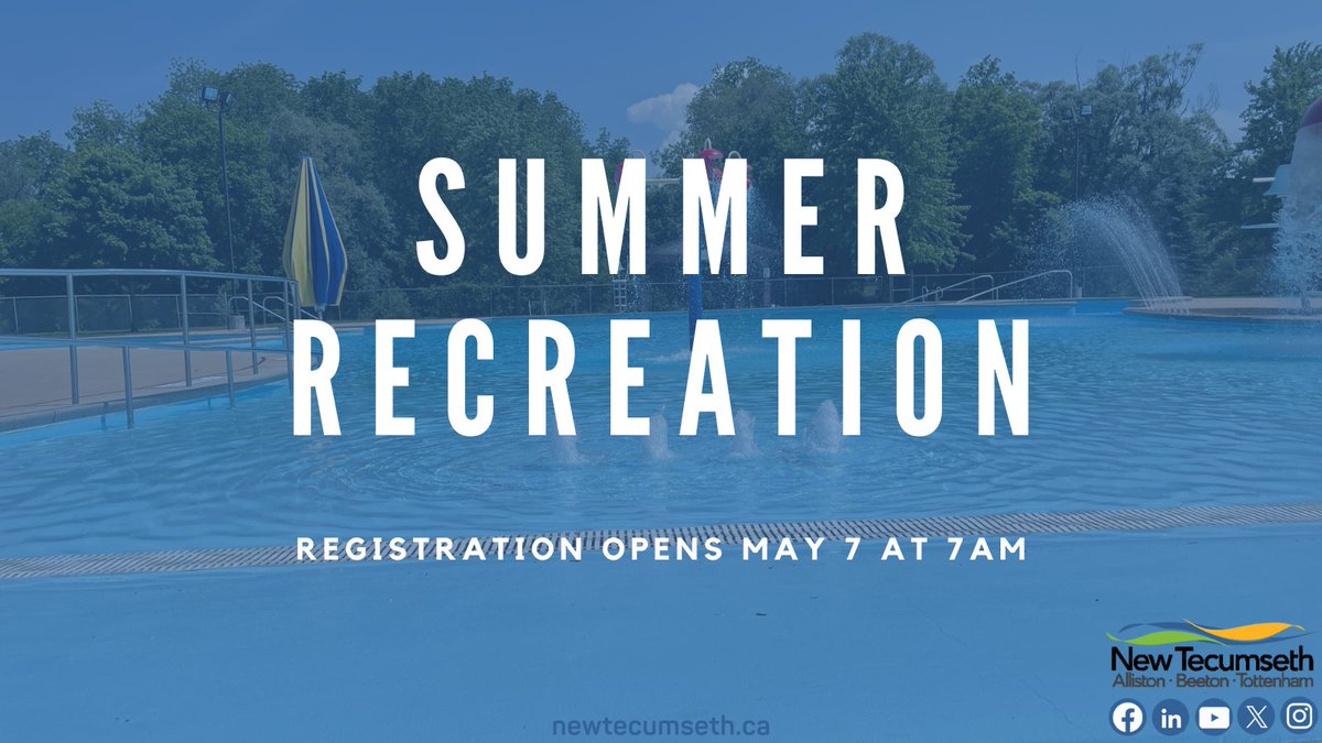 Looking for something to do with the kids this summer? Summer recreation programs and viewable online now. Visit: bit.ly/3fORYIo. Regisitation opens May 7 at 7am.