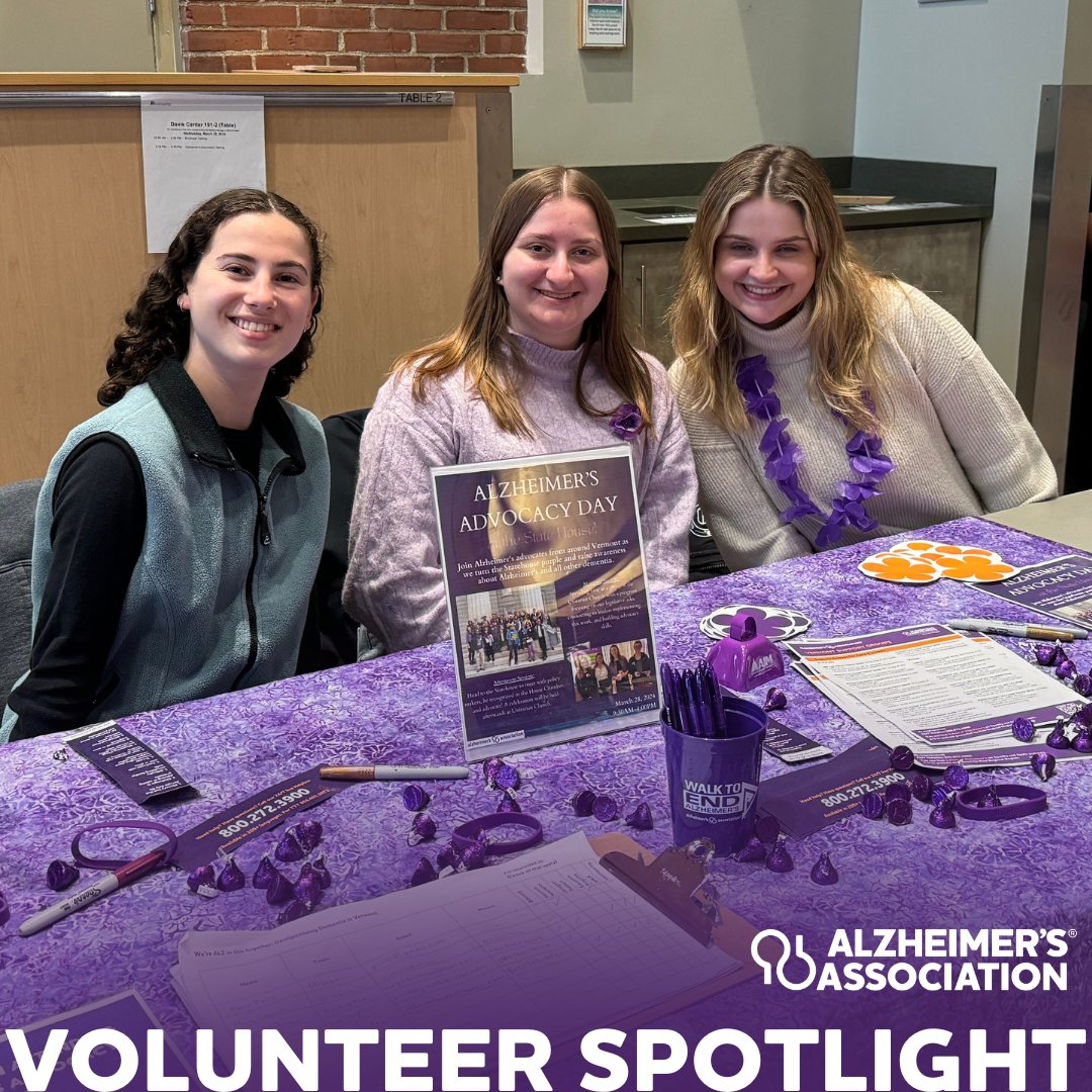 VTAlz's tweet photo. Happy #NationalVolunteerWeek to our incredible UVM interns!

Thank you to our UVM Intern Volunteers Christina, Malia, Maddie, Rebeca, and Christel. You helped raise awareness, craft policy, and connect Vermonters to resources! https://t.co/GZpSFMJvBm