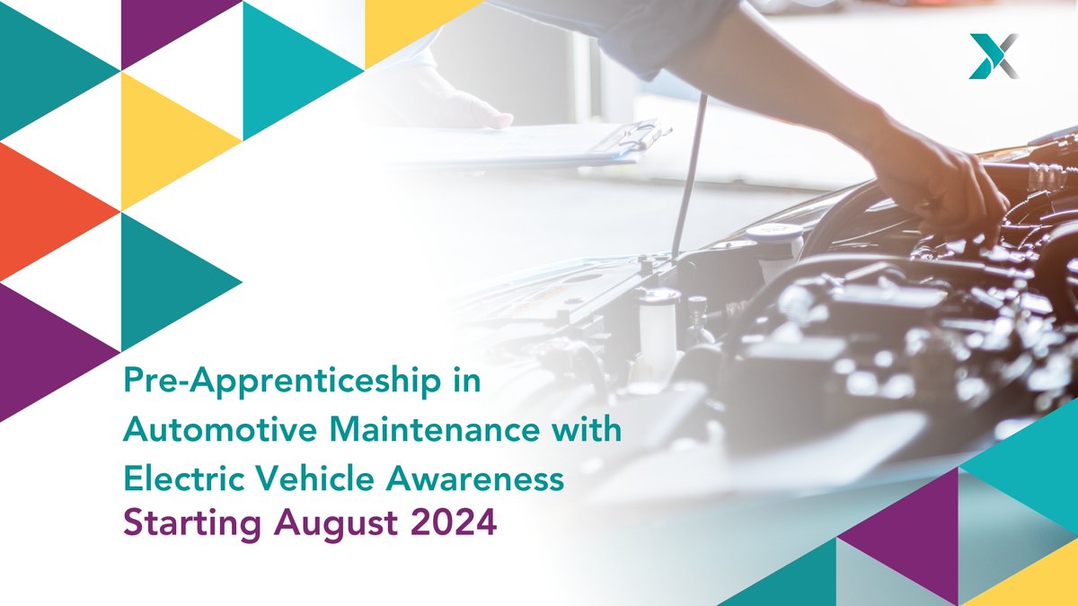 Start your journey in the exciting world of vehicle maintenance with our Pre-Apprenticeship: bit.ly/3xEUMDw The course, starting in August will help you gain hands-on skills and knowledge you need to succeed in the industry, including electric vehicles ⚡