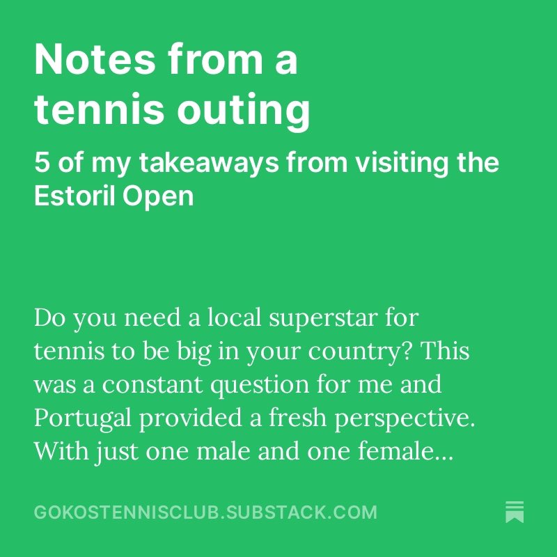 New post is up 🎾 A quick one this time: open.substack.com/pub/gokostenni…