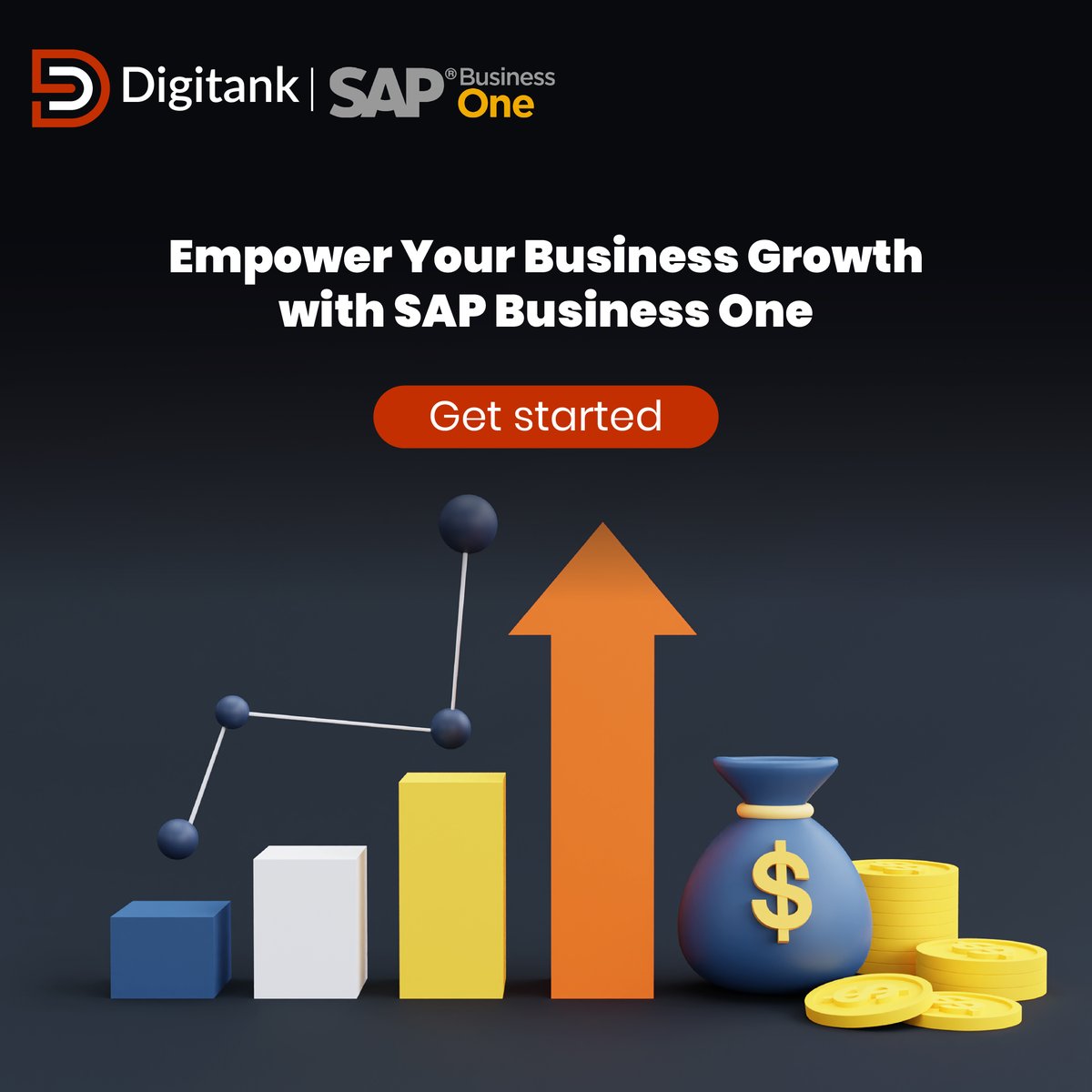 #SAPBusinessOne (SAP B1) streamlines #businessmanagement by integrating various functions, from #accounting to #inventory and #customerrelationships to avoid hindering #digitaltransformation efforts. 

Ready to propel your business forward?  digitank.africa/contact-us/
