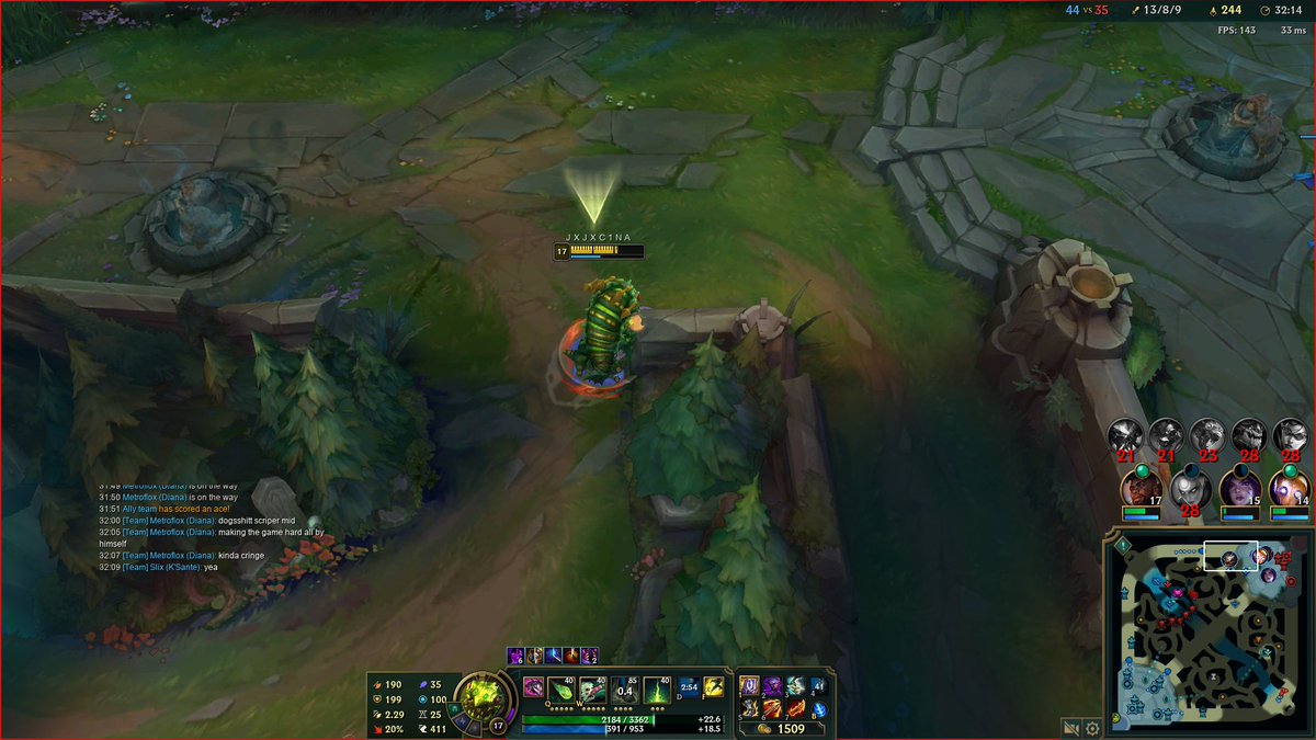 Playing Kog mid Ad for fun and getting called scripter , S14 Master braincells peaking 🤣🤡FAKE HANDS GOLD AX09A09A90X