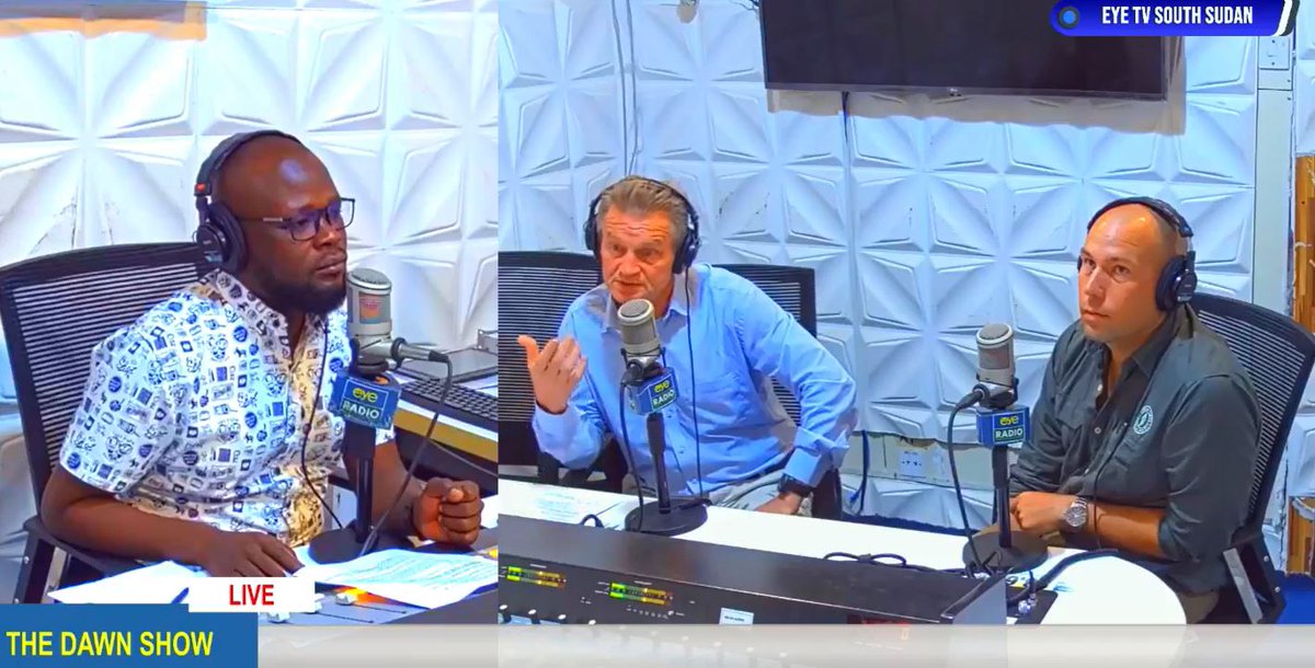 Continuing our 3-day #EarthDay2024 radio campaign on @EyeRadioJuba, @TimoOlkkonen stressed the need for all partners in #conservation to ensure that #SouthSudanese benefit from their rich biodiversity & natural resources. Listen to more at this link: rb.gy/v19w6t