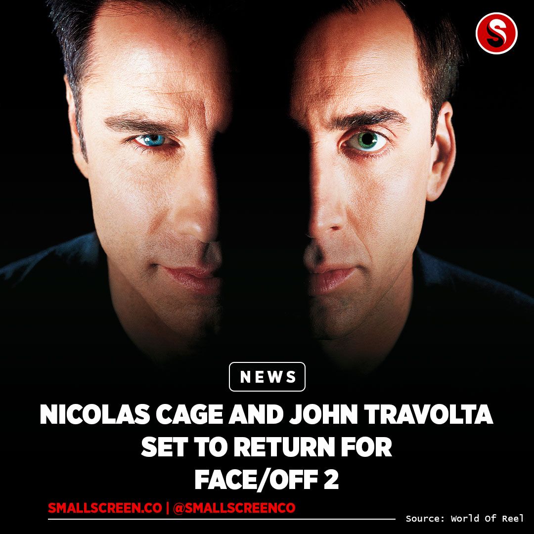 SmallScreenCo's tweet photo. 🚨BREAKING NEWS🚨
Face swap: The sequel! 🎭 Cage & Travolta are back to blur lines and bend minds in Face/Off 2!
(Via @worldofreel)
🔗 LINK IN THE COMMENTS 🔗
#FaceOff #FaceOff2 #NicolasCage #JohnTravolta https://t.co/MqqZlNhrOc