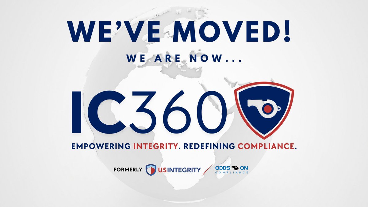 🚨 We've Moved! 🚨

🤝We have officially merged with @USintegrity to create a powerhouse for regulatory #compliance and #integrity in the gaming & #sportsbetting space: Integrity Compliance 360.

Please follow us at @_IC360, and thank you for being a valued part of our network!