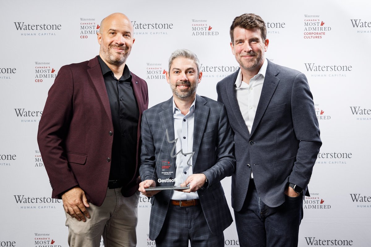 Gestisoft's tweet photo. Our leaders celebrated Gestisoft’s recognition as one of Canada’s Most Admired Corporate Cultures 2023 in Toronto! Thanks to our team’s hard work and creativity. 🏆 #Gestisoft #CorporateCulture #MostAdmired #Innovation #Teamwork #MicrosoftManiacs https://t.co/lNIiTysVxX