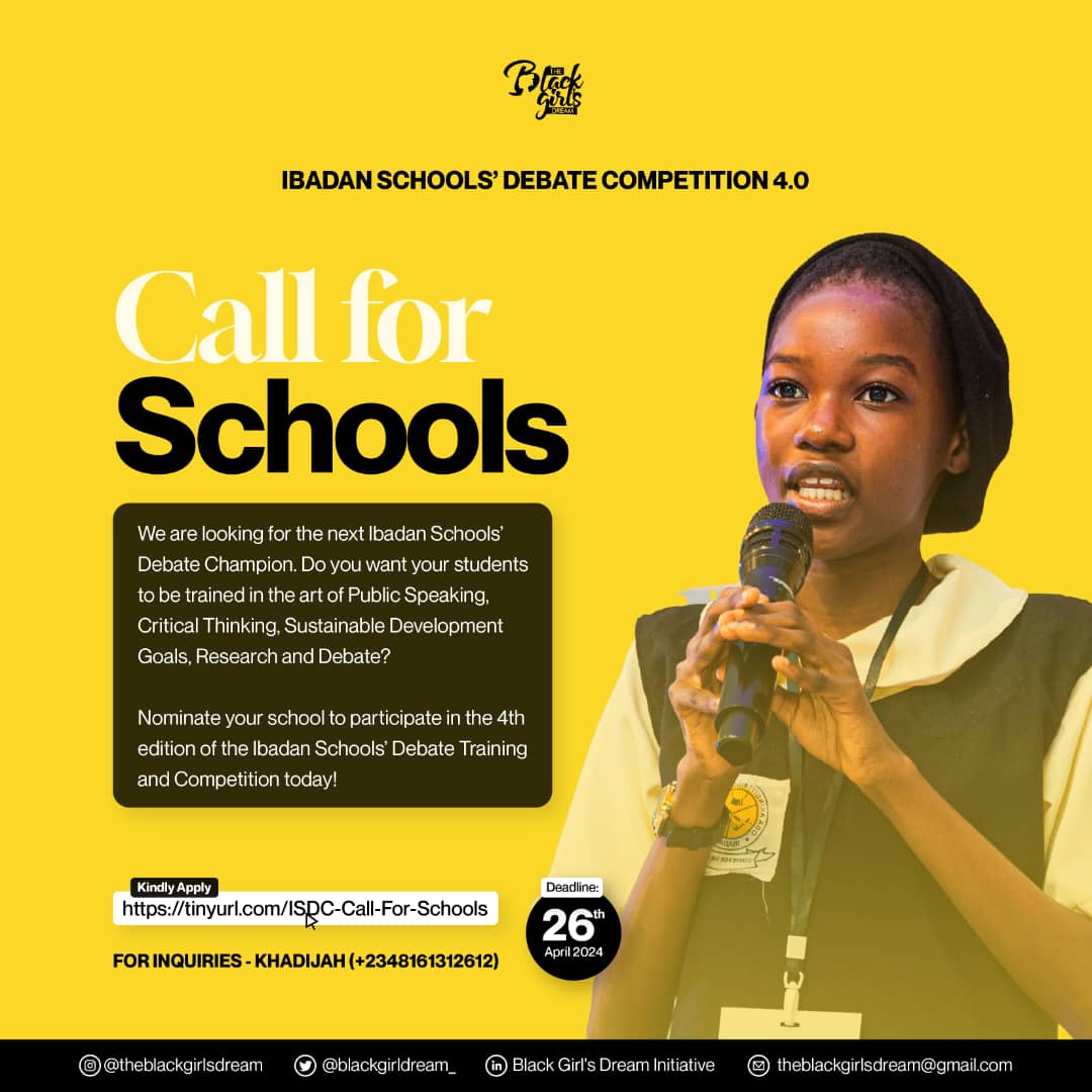 Applications are now open!🔊 Calling on all school teachers, alumnus, proprietors, etc to join the impact train. Interested in having the next ISDC champiom emerge from your school? Apply via this link; tinyurl.com/ISDC-Call-For-… APPLICATION DEADLINE: April 26th, 2024‼️