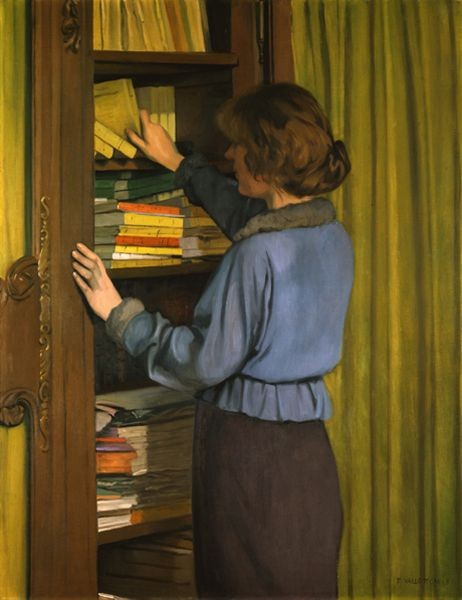 🖌  Felix Vallotton
       'The Library' (1915)