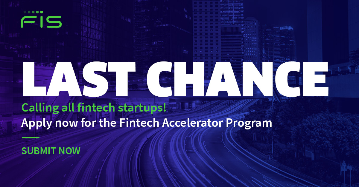 Last chance! Time is running out to apply for our 2024 #FISFintechAccelerator Program. If you are a startup or entrepreneur searching for more support and an opportunity to join an expansive network of #fintechs look no further: spr.ly/6012bidkk

#innovation