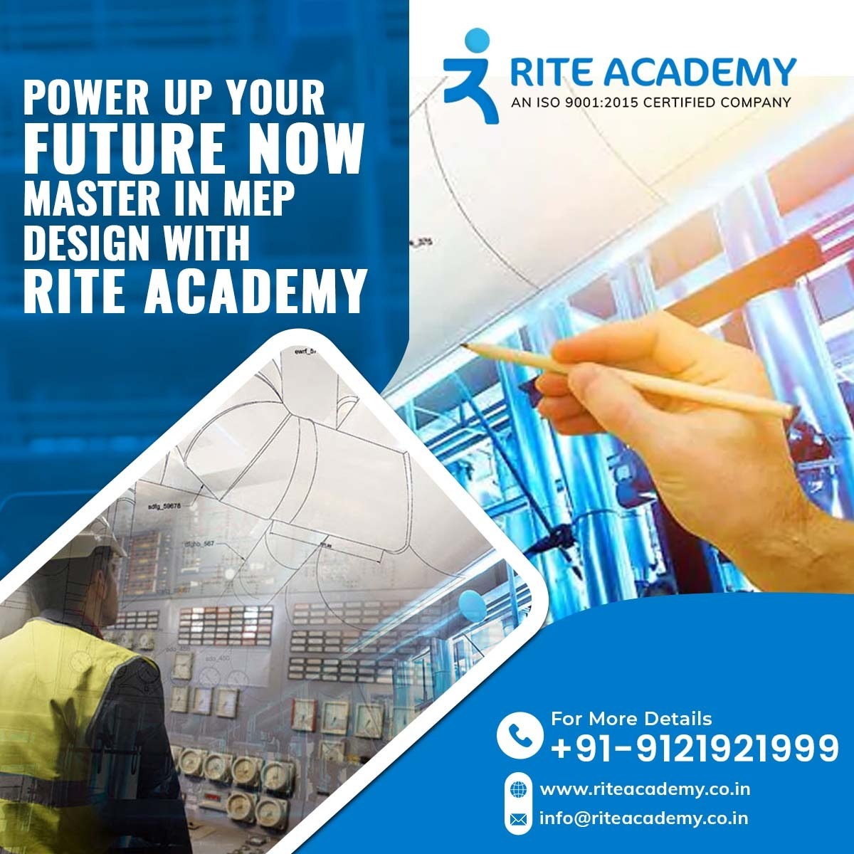 Power up your future with a Master's in MEP Design Course in Hyderabad! Level up your skills at #RITEAcademy. 🔧✨

Visit our website to secure your reservation or give us a call for the #MEPtraining #course in #Hyderabad.

#mep #mepcourse #riteacademy #onlinemeptraining