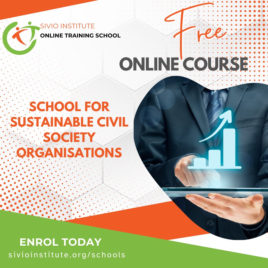 Join the School for Sustainable Civil Society Organizations, a program that teaches you the skills and knowledge you need to succeed as a social entrepreneur whilst making a positive impact in your community. Enrol today: schools.sivioinstitute.org