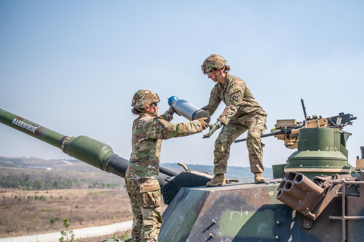 The weight of the @USArmy armor force is in their hands. #TankTuesday Trivia: how much does a training tank round weigh?