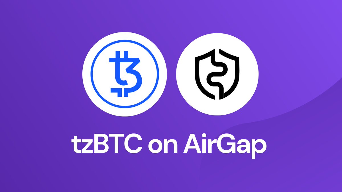 🔥Ready for the Bull Run? Get exposure to Bitcoin on the @tezos chain with @tzBTC_io ! 🪙 Store your tzBTC securely using AirGap for maximum safety.🔒 Fun Fact: tzBTC 2.0 is coming soon with fantastic new features. Know more - tzbtc.io/tzbtc-2-0/