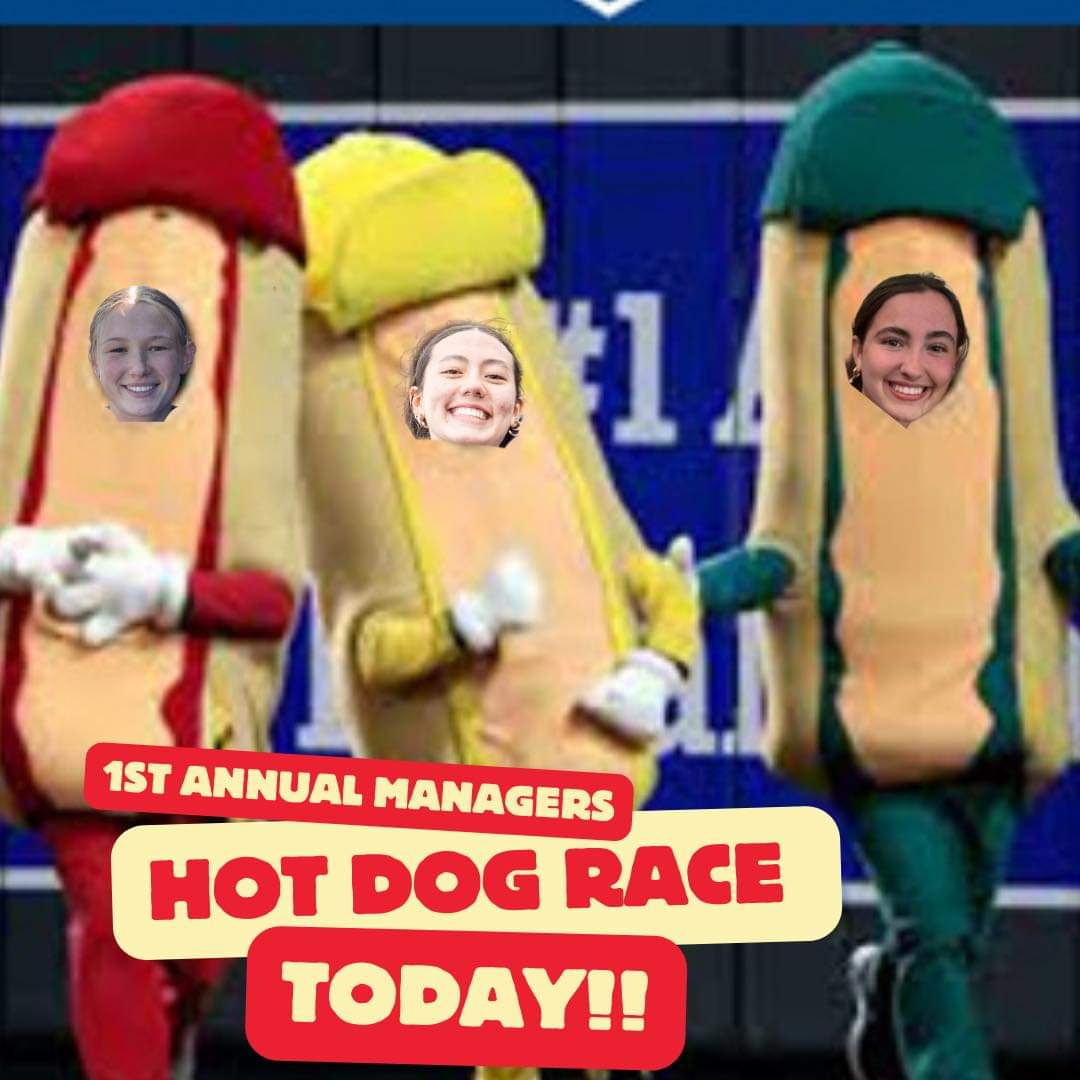 VARSITY GAMEDAY ⏰ 3:30/5:30 🆚 Bishop Miege 📍BVN Home Field Also, come out today to see our first annual managers hotdog 🌭race! Comment below who you think will win ⬇️⬇️