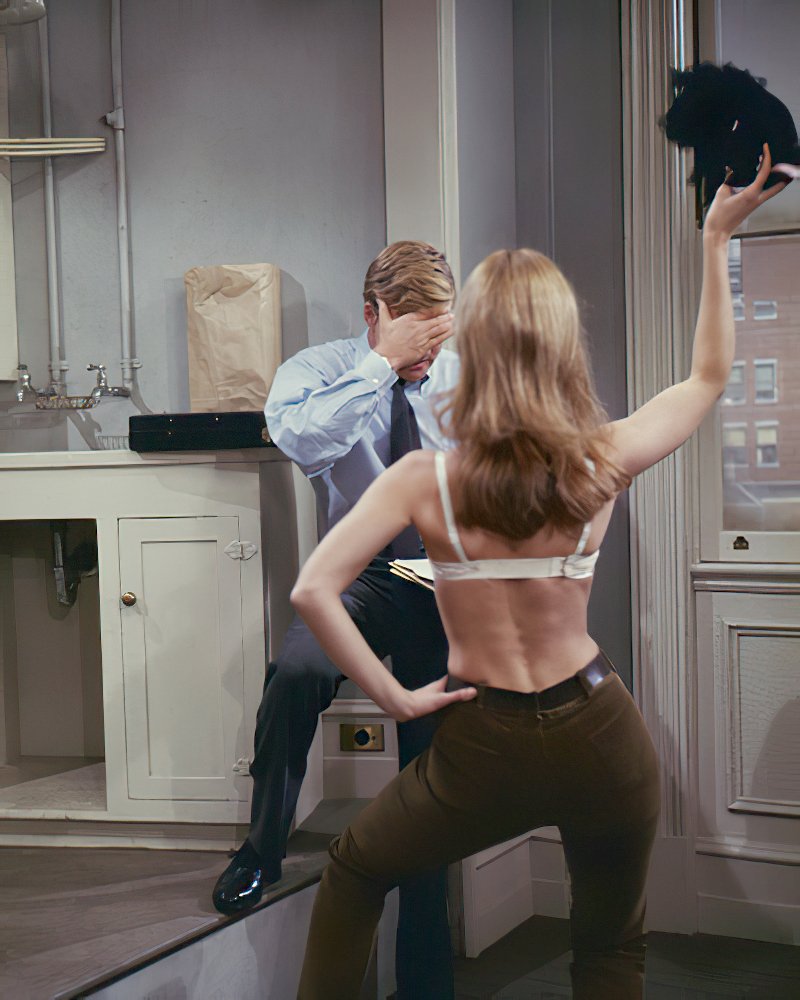 Robert Redford and Jane Fonda in Barefoot in the Park (1967).