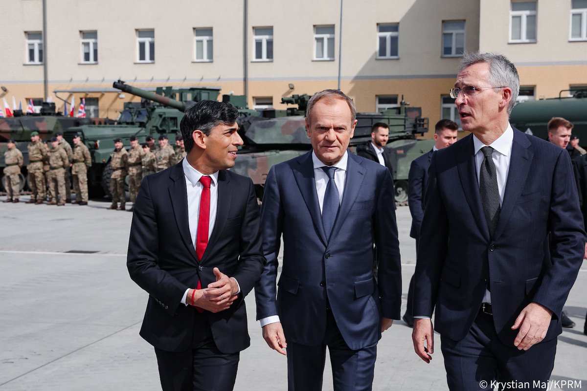 Wspólnie z @RishiSunak i @jensstoltenberg potwierdzamy, że bezpieczeństwo to dziś priorytet dla Europy.