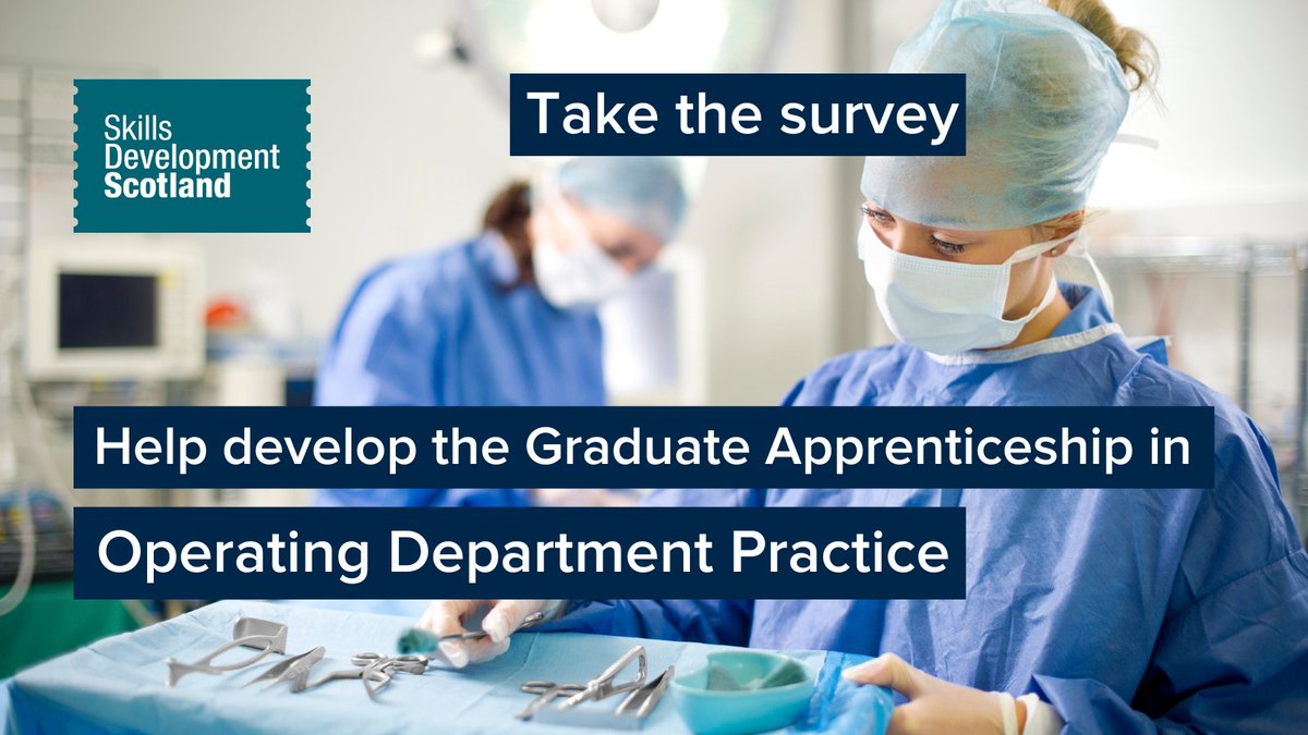 Are you in the medical sector working to support surgical operations?😷
Help develop a new Graduate Apprenticeship.
Short survey open until 10 May.
➡️sds.qualtrics.com/jfe/form/SV_3x…
Please share 🙏
