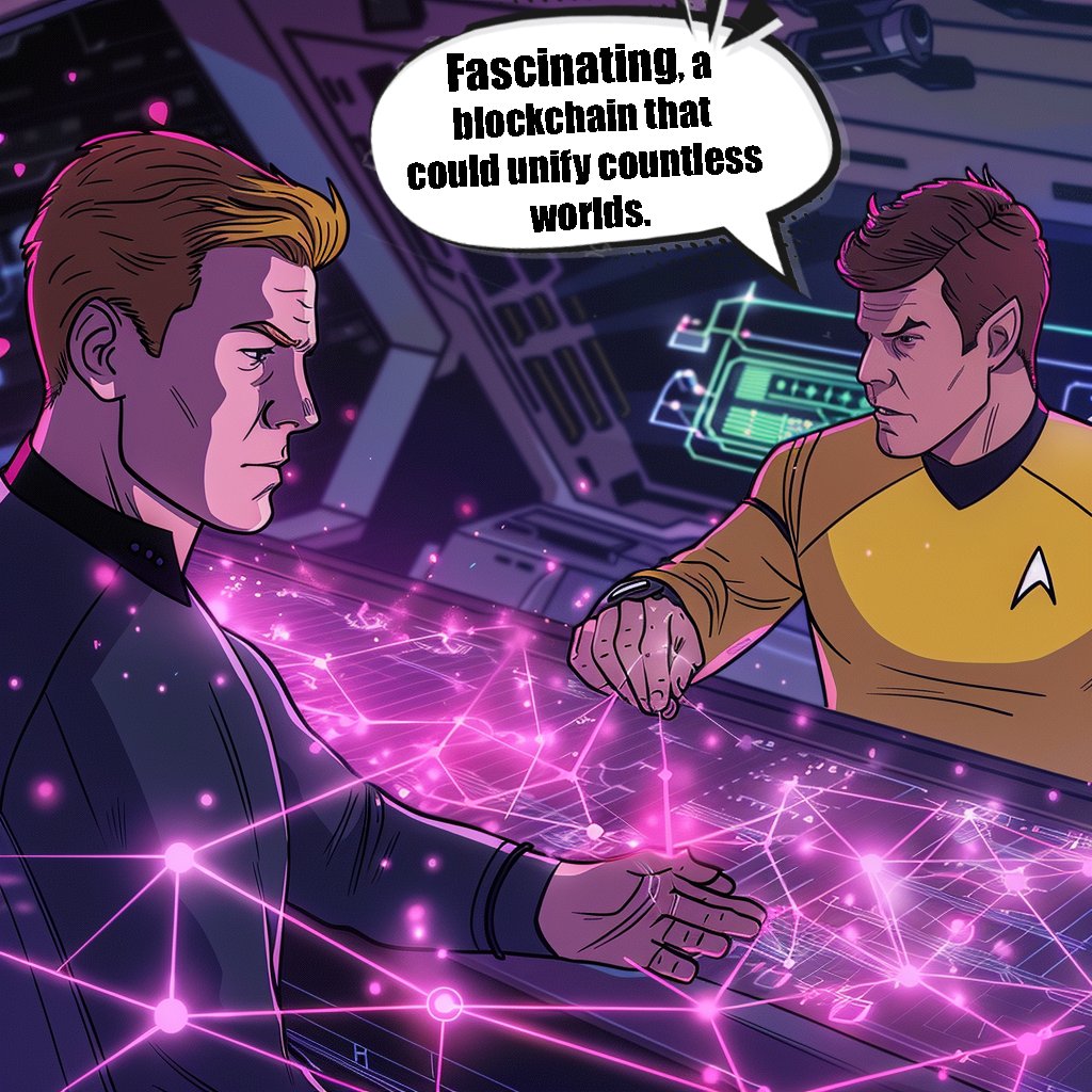 SoonOnLyx's tweet photo. #LUKSO: Boldly going where no blockchain has gone before. https://t.co/y9Tds7tNFD
