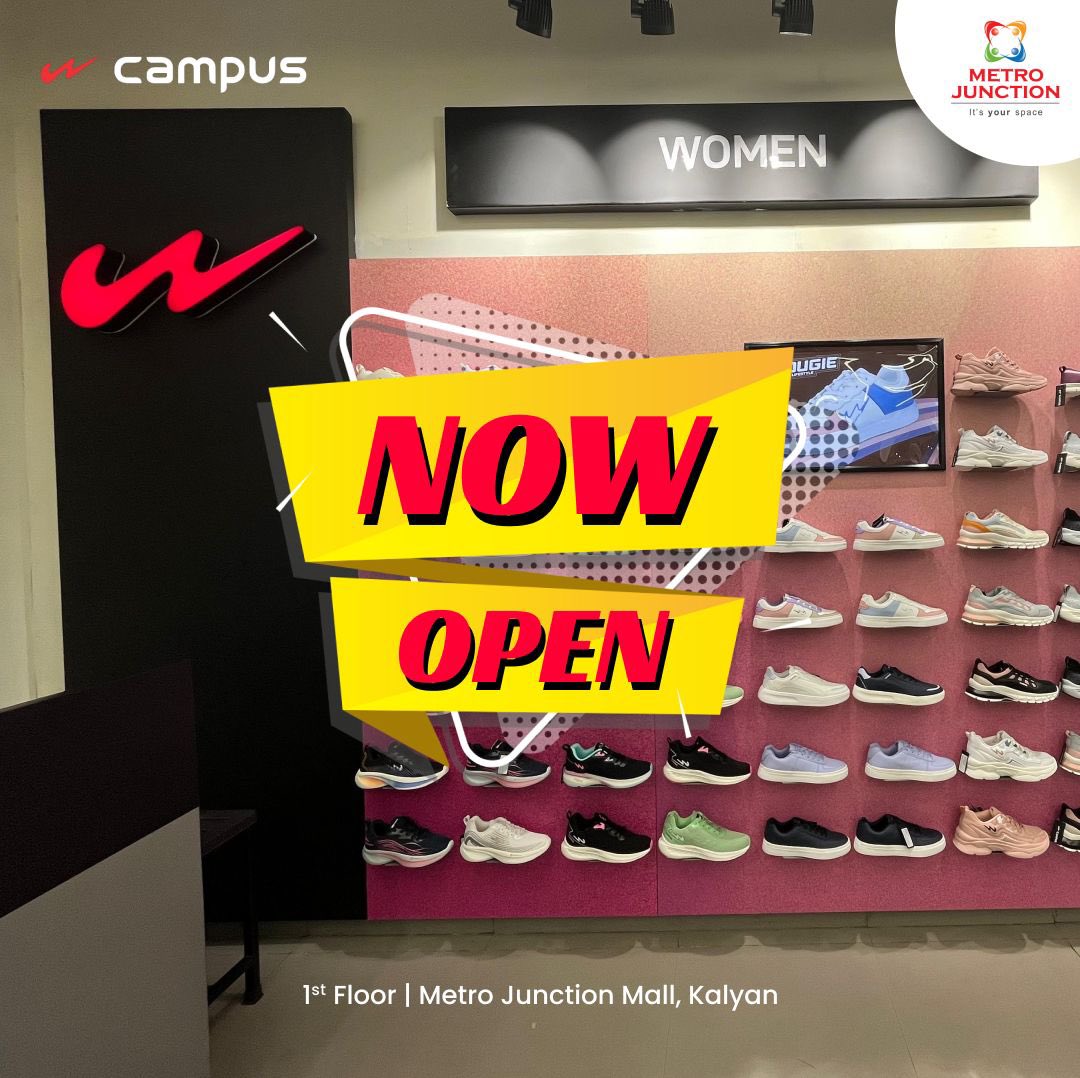 CAMPUS is now in our Campus 😉

Visit the store today.

#MetroJunctionMall #Campus #OpenNow #AtOurJunction