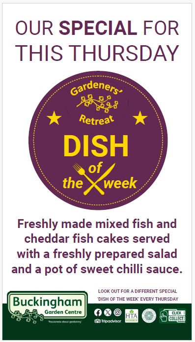 BuckinghamGC's tweet image. 📷 Freshly made mixed fish and cheddar fish cakes served with a prepared salad and a pot of sweet chilli sauce is our 'Dish of the Week' will be served this Thursday #dishoftheweek #fishcakes #buckingham #gardenersretreatrestaurantinbuckingham