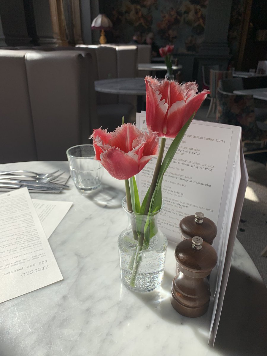 #tulips from #Amsterdam #heritage varieties from the ⁦@TulipMuseum⁩ grown by #Victorwelcome in #ContiniKitchenGarden #heritage #nature #beautiful #grownforyou #sustainable #dining #Edinburgh