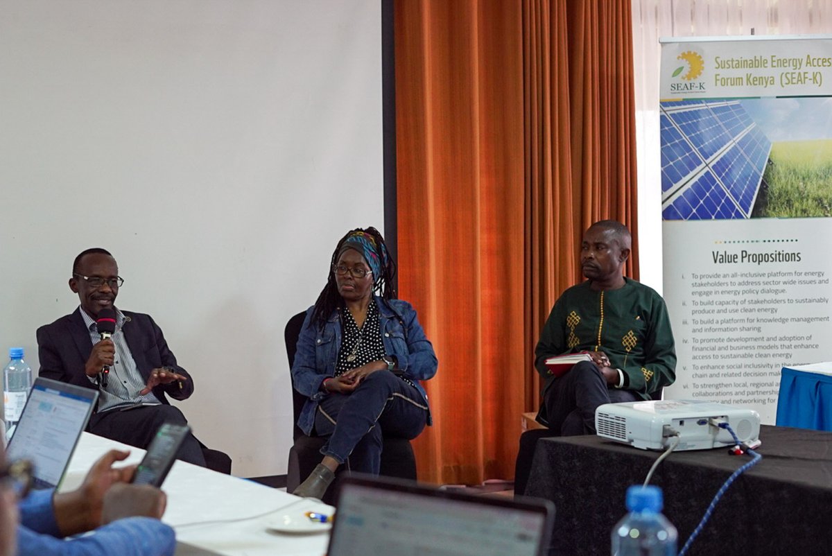 Energy and gender experts holding a panel to share experiences and lessons on the development of county energy planning within the SETA programme @ACCESSCSOs @SEAFKenya @WWF_Kenya #CSOsINEP #EnergyPlanningKe