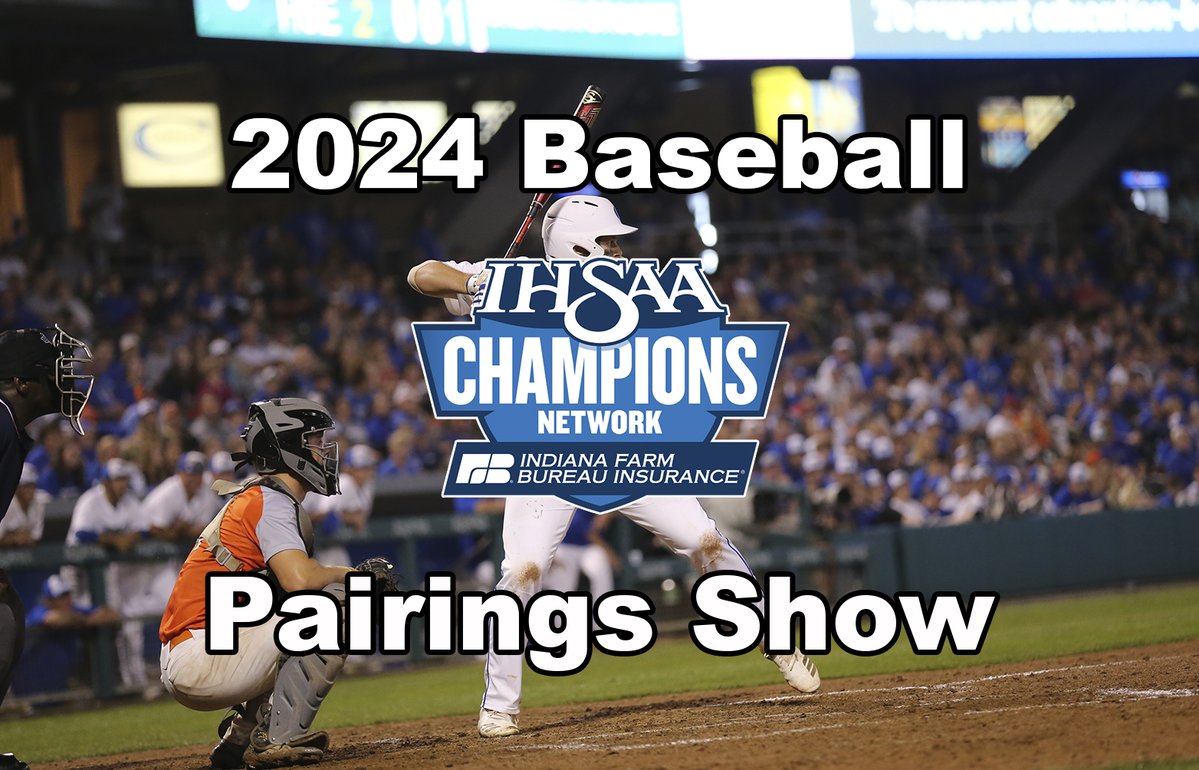 Don't forget! This Sunday, April 28th, we have a double header of Sectional Pairings Shows 7pm ET Softball Pairings Show 8pm ET - Baseball Pairings Show Join us on IHSAAtv.org to see who your favorite team will be playing in the upcoming @IHSAA1 tournament series.