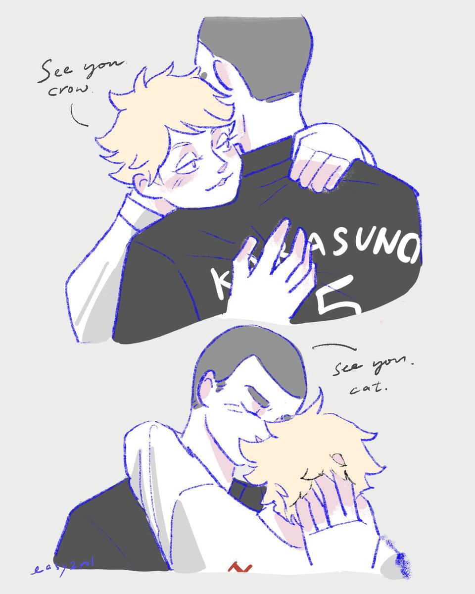easy2rol's tweet photo. 貓又 / 烏養 
#haikyuu https://t.co/oXeYqkbV33