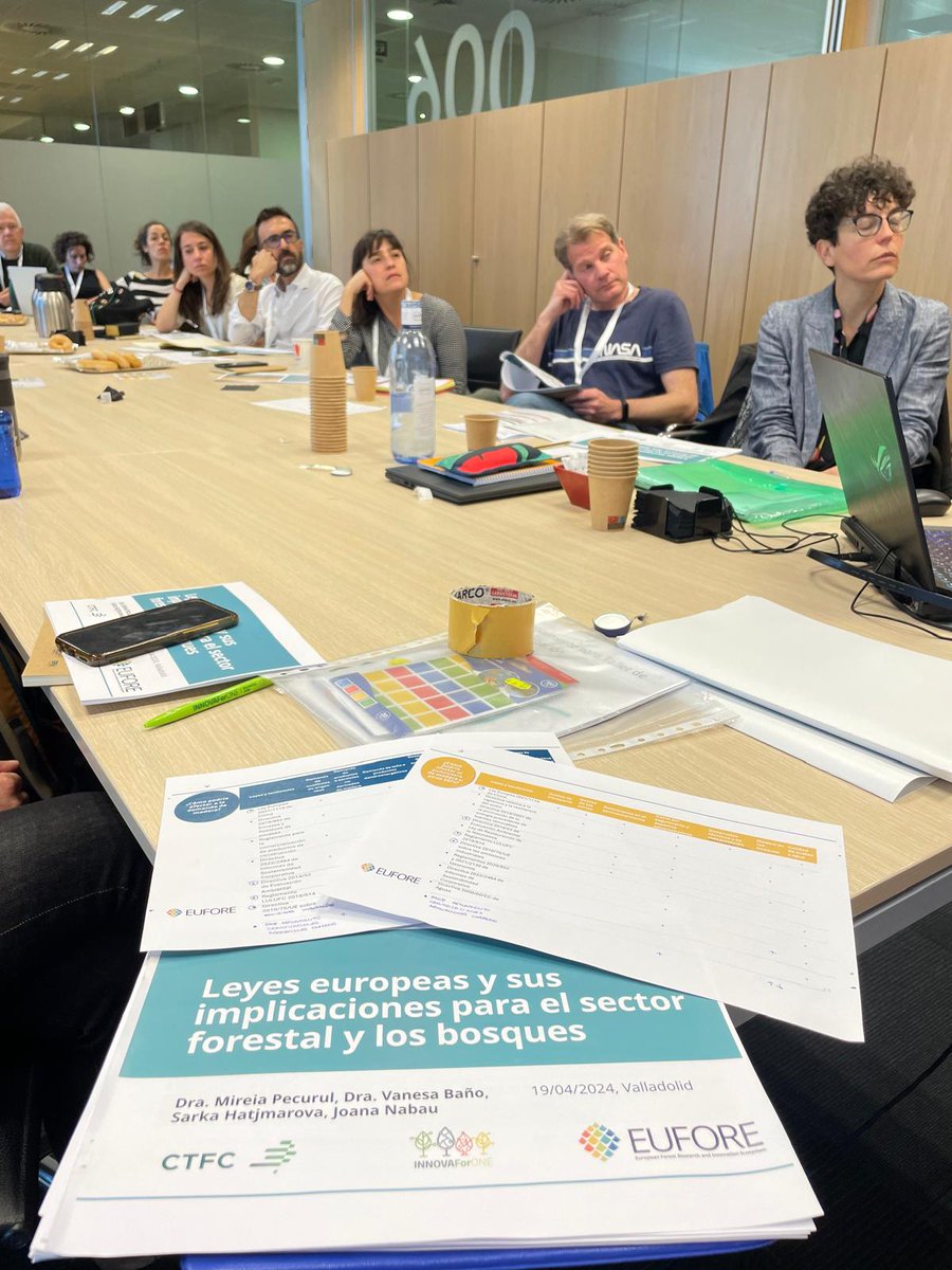 ctforestal's tweet photo. Durant el #INNOVAForONE event, i en el marc del @eufore_project, es va reflexionar sobre les implicacions d'aquestes lleis 🇪🇺per la futura #gestióforestal, l’adaptació dels boscos al canvi climàtic i la demanda i subministrament de productes i serveis ecosistèmics forestals https://t.co/y6PnsuuxHq