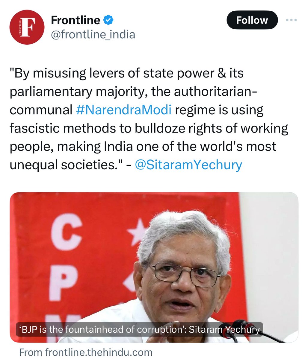 “We should make no mistake about it: the Lok Sabha election is about saving India, against the effort of the BJP to transform the secular, democratic character of the republic into a rabidly intolerant, hate- and violence- based authoritarian and fascistic Hindutva rashtra.”…
