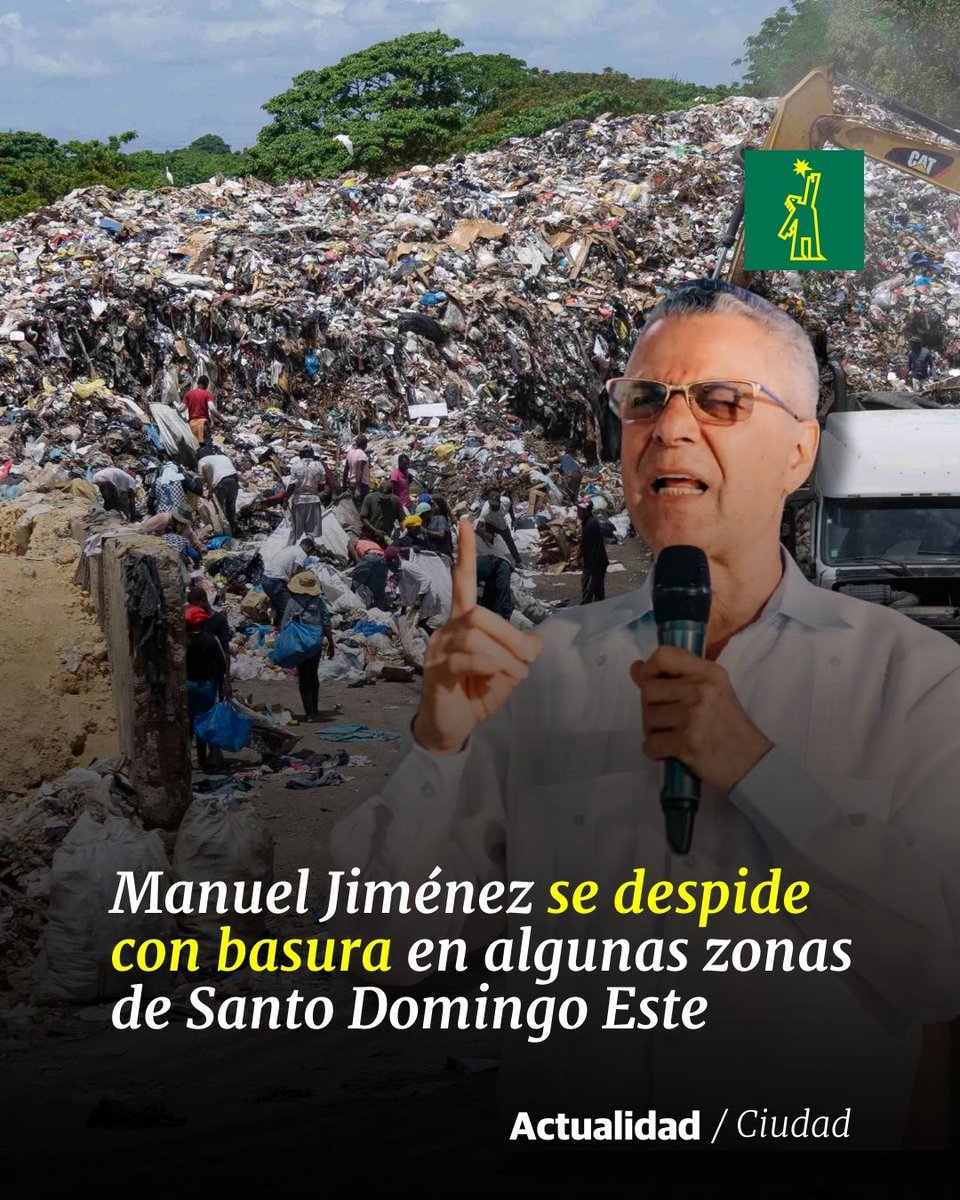DiarioLibre's tweet photo. 🗳 |#PolíticaDL| Director de Aseo del cabildo de Santo Domingo Este dice que no quieren dejar basura a nuevas autoridades municipales
🔗 https://t.co/6Hk4vNmFaL
#DiarioLibre #ManuelJimenez https://t.co/OoFvn6dFAW