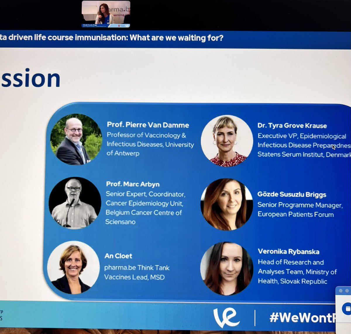 STOPmeningitis's tweet photo. Today @eupatientsforum participates in an important meeting about #lifecourseimmunisation “patients are getting more aware of the importance of data: but who is going to read the patients registry?” Gözde Susuzlu. @VaccinesEurope https://t.co/1k8SVF7ppJ