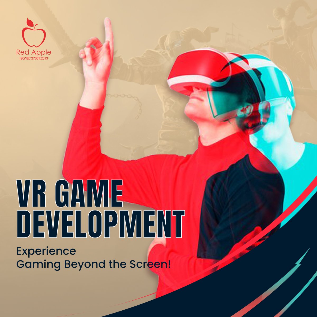 RedAppleTech's tweet photo. 🎮Experience next-gen gaming with our cutting-edge #VR game development solutions! 

🥽From concept to creation, we craft immersive worlds that eliminate the distinction between real and virtual worlds.

👉To Know More-https://t.co/t99eIfBqRC
 
#VRGameDev #GameDev #RedAppleTech https://t.co/BhmzTqJeml
