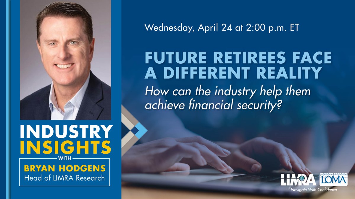 Our first episode of Industry Insights with Bryan Hodgens begins TOMORROW. We will explore how our industry can help future retirees achieve financial security. Join us on LinkedIn: ow.ly/b4PP50R6QPz #Retirement #Investors #IndustryInsightsWithBryanHodgens