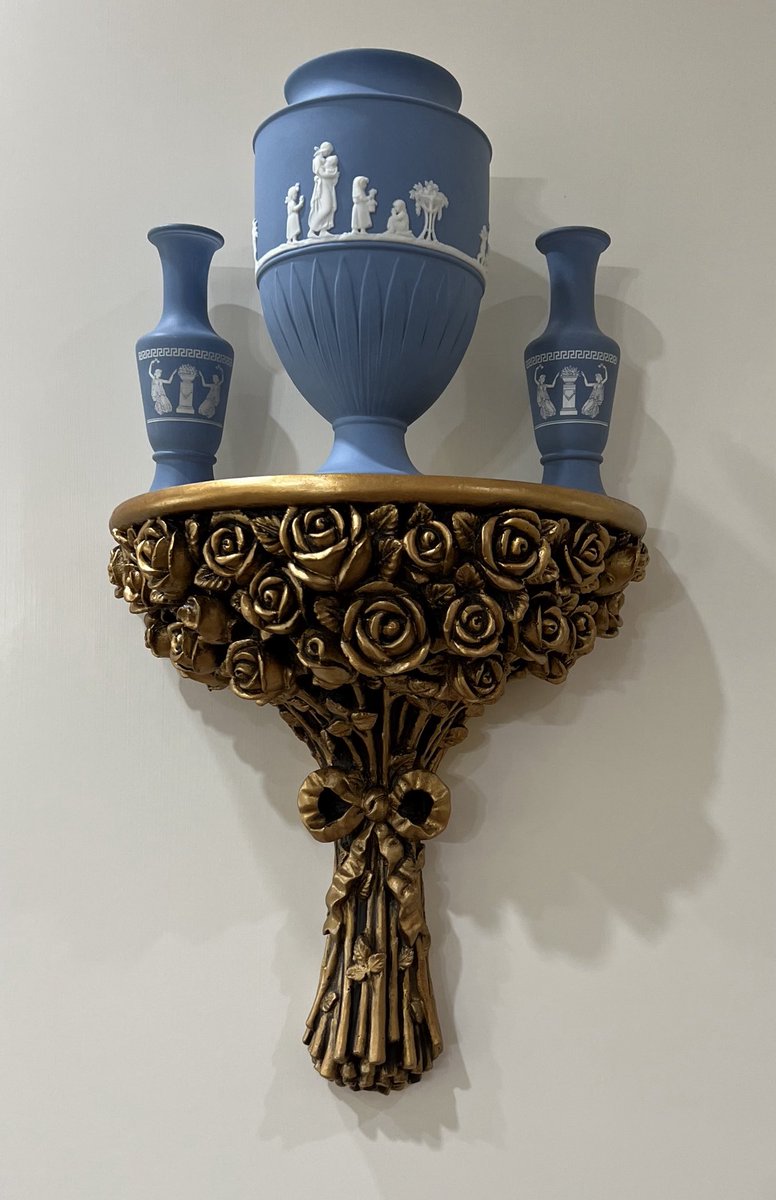 A visitor from Japan the other day said, “You must not have earthquakes in Dallas!” Rarely do we have them. This corbel, one of my favorites, is from Austria. #corbels #art #wedgwood #parian (previous post)