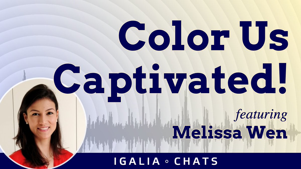 🎙️ New Podcast Episode: Color Us Captivated! @meyerweb and @briankardell chat with fellow Igalian Melissa Wen from the Graphics team about layers and layers of things around color! igalia.com/chats/colors