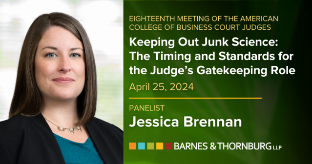 CharlesMDenton's tweet photo. Daubert update: Jessica Brennan, co-chair of @BTLawNews' eDiscovery and Knowledge Management practice group, will participate on a panel at the Eighteenth Meeting of the American College of Business Court Judges (ACBCJ), presented by the Law &amp; Economics... https://t.co/43v6zu3pIp https://t.co/mnTlYXAdMk
