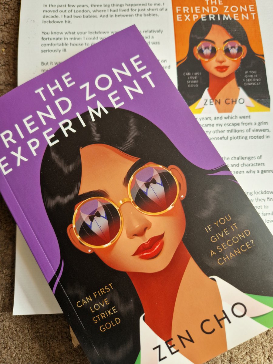 Gorgeous bookmail today! Can't wait to dive into The Friend Zone Experiment by @zenaldehyde (out August 2024) Look at that cover! 🌟 #amreading