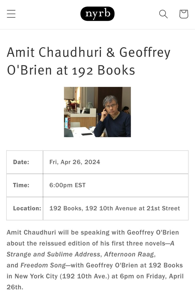 If you’re in these cities this Thursday or Friday, feel free to come. Chicago 25th April: nyrb.com/blogs/events/a… New York 26th April: nyrb.com/blogs/events/a…