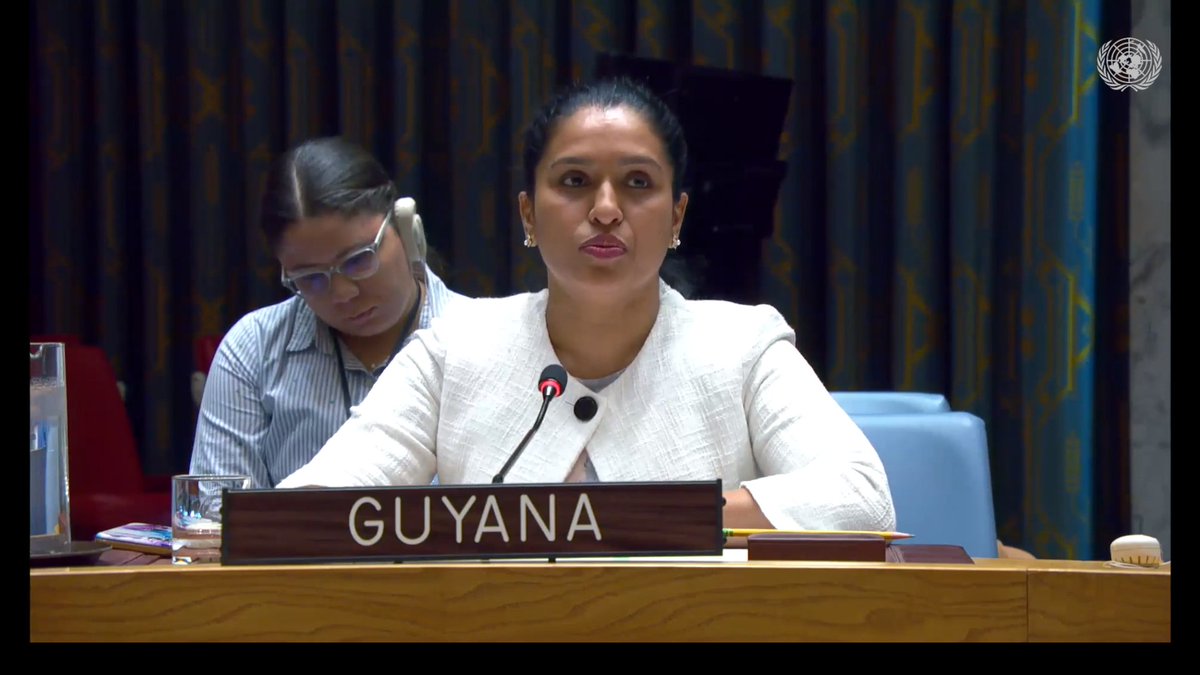 Statement delivered by Amb. Trishala Persaud, Deputy Permanent Representative of Guyana to the UN, at Security Council Briefing by the Chairperson-in-Office of the Organization for Security and Cooperation in Europe (OSCE) Read full text: minfor.gov.gy/un-security-co…