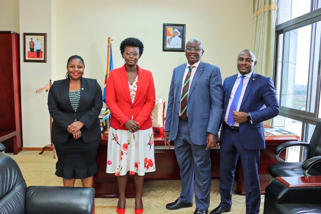 Held an insightful meeting with the Secretary General, Uganda Red Cross Society Senior Management Team this afternoon.The meeting was aimed at discussing how we can strengthen the auxiliary role with URCS which includes but not limited to first aid services, disaster management,