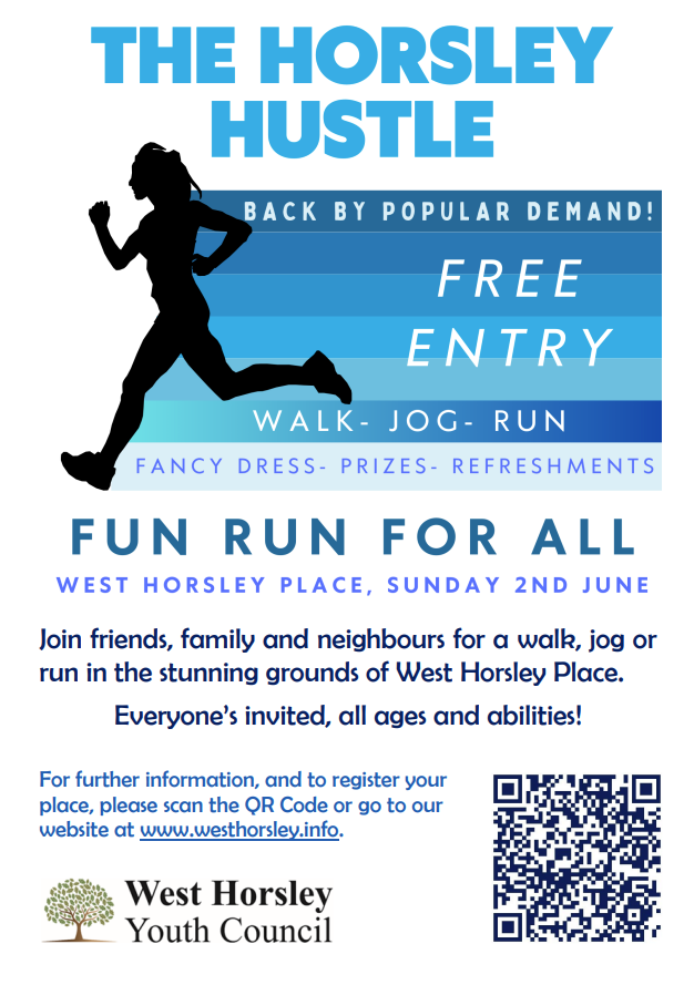 "The Horsley Hustle", a free fun run for the whole family, regardless of age or ability, will be hosted at West Horsley Place on Sunday 2nd June. It was a huge success last year with plenty of Raleigh families attending. Registration is now live!