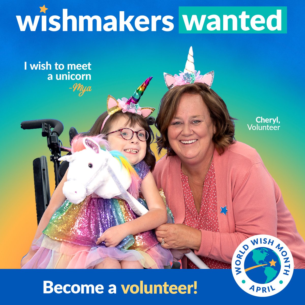 As we celebrate our dedicated volunteers this #NationalVolunteerWeek, we want to encourage YOU to make life-changing wishes come true with us too!
Register for our next Wish Granter &amp; Volunteer Training on May 4 from 9AM - 12PM at wish.org/cstx/volunteer