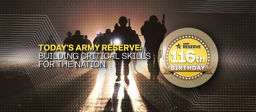 Happy 116th birthday to the @USArmyReserve! We salute the unfailing devotion to duty and the sacrifices both Army Reserve soldiers and their families have made serving our great nation. 🇺🇸