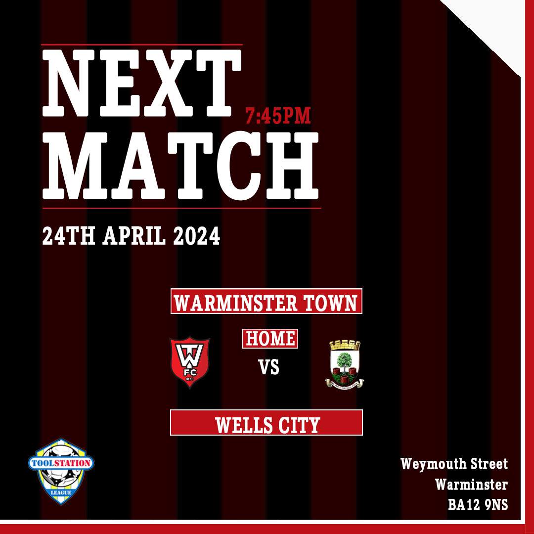 Come and show your support for the lads on the final home game of the season, We will see as many of you there as possible! Next Match: Warminster Town vs Wells City #warminster #football #soccer #nonleaguefootball #nonleague @tswesternleague