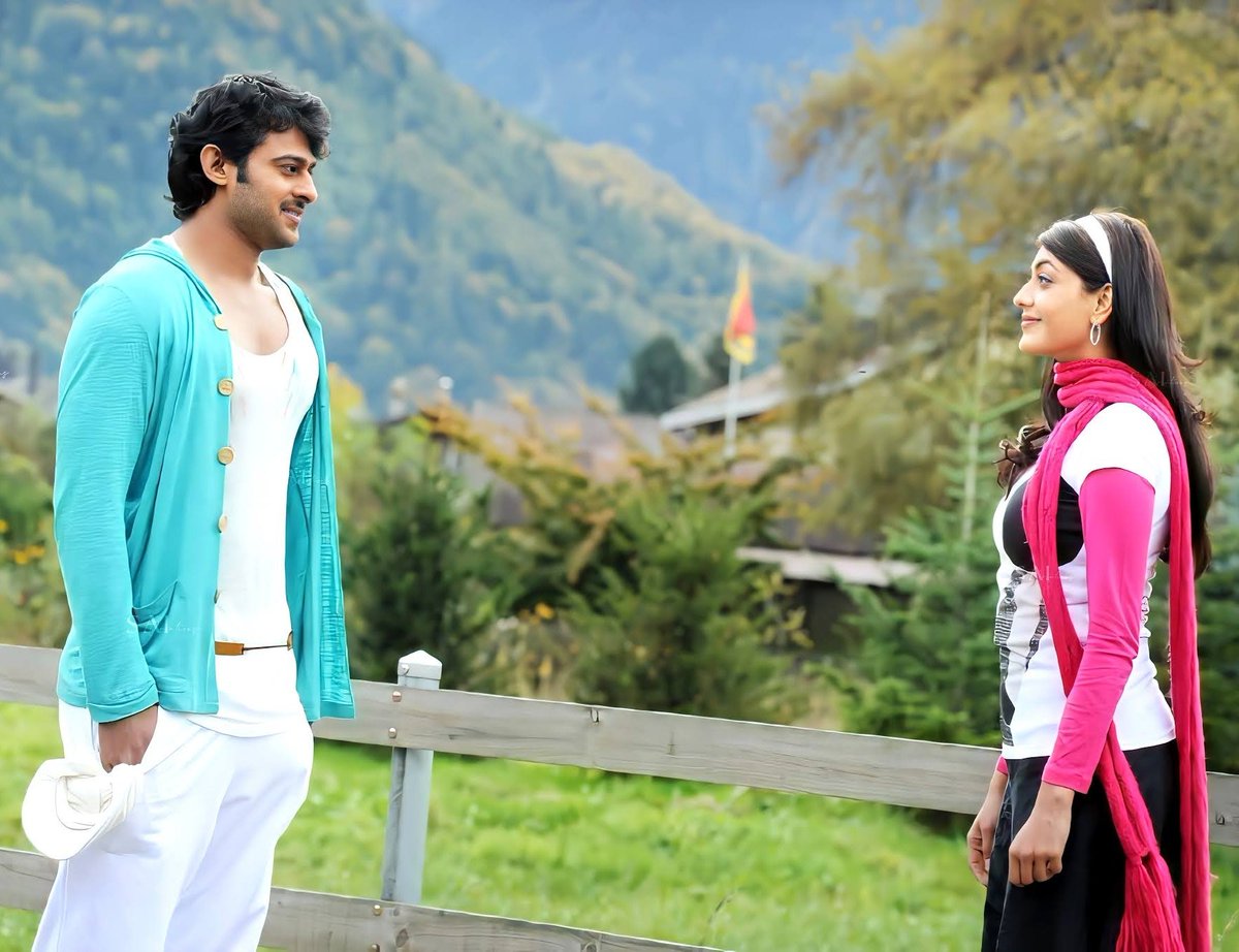 _darrkknight's tweet photo. #14YearsOfDarling my forever comfort film n fav lovestory #prabhas #KajalAggarwal ๐ฉท๐ https://t.co/aCVI14C0I8