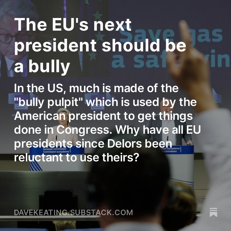 DaveKeating's tweet image. #Macron and others rejected the #spitzenkandidat system, used only once to let voters decide the 🇪🇺president through the #EUelection, because they would lose their power to appoint.

The result: we will have only acquiescent presidents.

My piece: open.substack.com/pub/davekeatin…