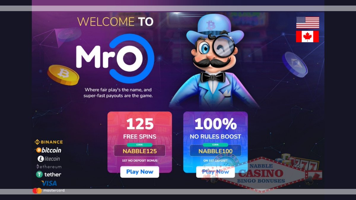 100% No Rules Bonus at Mr. O Casino: Enjoy an Unrestricted Offer with an Additional 125 Free Spins nabblecasinobingo.com/mr-o-casino-bo… #casino #slots #freespins #bonus #CouponCode #casinobonus #CasinoBonusCodes #onlinecasino #OnlineSlots #MrOCasino