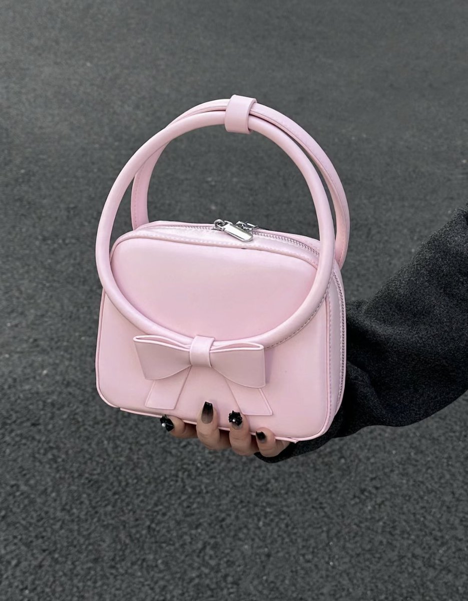 pretty pink bow bag